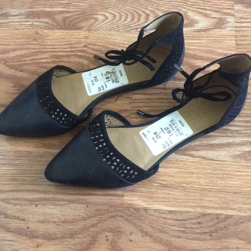 Black flats size 7